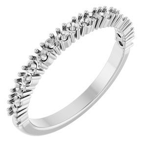 14K White Anniversary Band