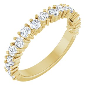 14K Yellow 1 CTW Natural Diamond Anniversary Band