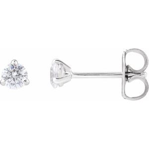 14K White 1/4 CTW Lab-Grown Diamond Cocktail-Style Stud Earrings