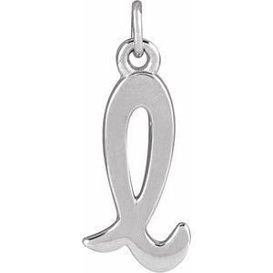 Sterling Silver Petite Initial L Pendant