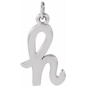 Sterling Silver Petite Initial H Pendant