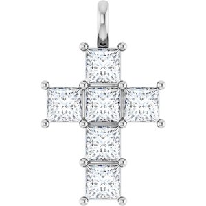Platinum 2 1/3 CTW Natural Diamond Pendant