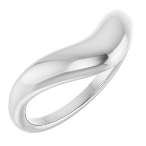 Sterling Silver Contour Band