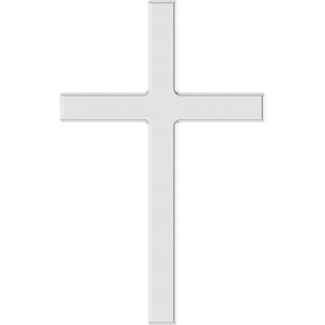 Sterling Silver 15x9.5 mm Cross Pendant