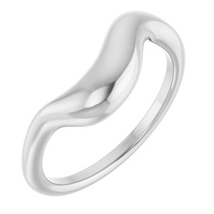 Sterling Silver Puffed Freeform Ring