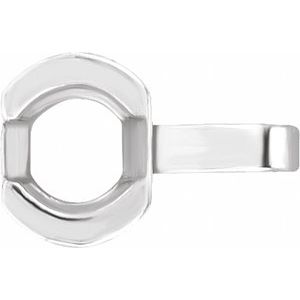 14K White 2.4 mm Round Bracelet Link