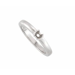 Sterling Silver 3.5 mm Round Family Stackable Ring