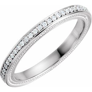 14K White 1/4 CTW Natural Diamond Eternity Band