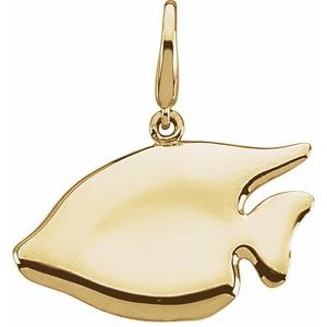 14K Yellow Sunfish Charm/Pendant
