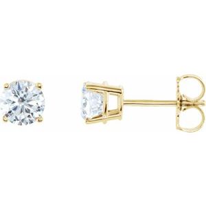 14K Yellow 2 CTW Natural Diamond Earrings