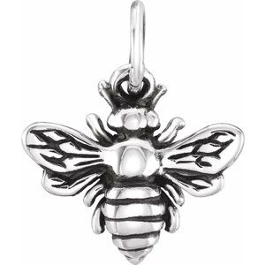 Sterling Silver Honey Bee Charm/Pendant