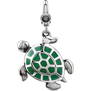 Sterling Silver Turtle Charm/Pendant