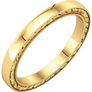 14K Yellow Band Size 6.5