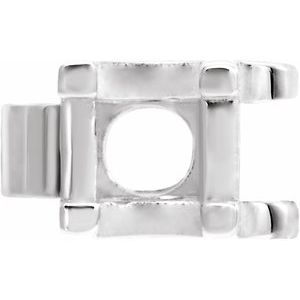 14K White 3.4 mm Bracelet Link