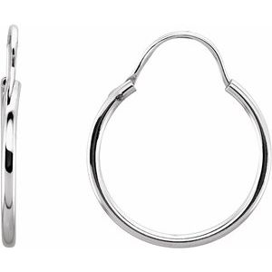 Sterling Silver 16 mm Hoop Earrings