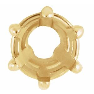 14K Yellow 5 mm Round Slide Pendant