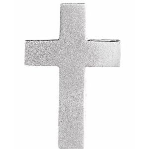 Platinum Scroll Cross Pendant