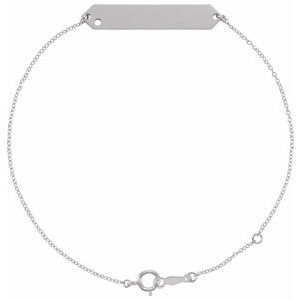 Sterling Silver 2 mm Round Geometric 7-8" Bracelet