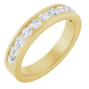 14K Yellow 3/4 CTW Natural Diamond Anniversary Band