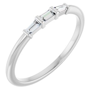 Sterling Silver 1/6 CTW Natural Diamond Stackable Ring