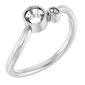 Sterling Silver 4 mm Round Bezel-Set Ring