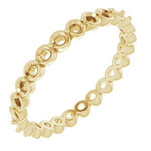 14K Yellow Eternity Band Size 5