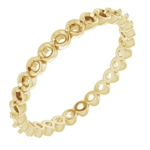 14K Yellow Eternity Band Size 6.5