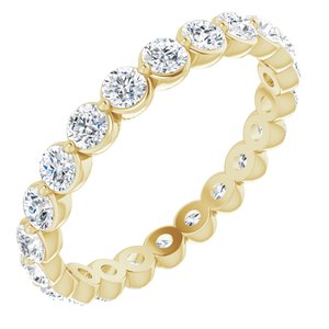 14K Yellow 1 1/3 CTW Lab-Grown Diamond  Eternity Band