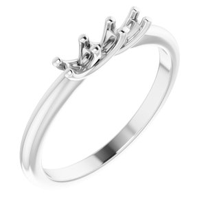 Sterling Silver 3-Stone Family Stackable Woven Ring