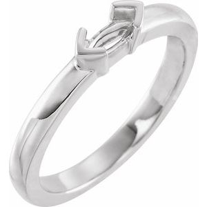 Sterling Silver 1-Stone Stackable Family Ring