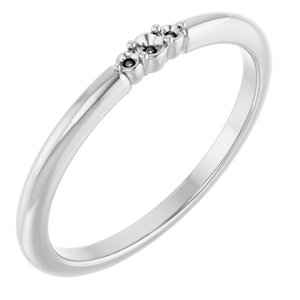 Sterling Silver 1.7 mm Round Stackable Ring