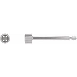 Sterling Silver 1.5 mm Round Micro Single Stud Earring