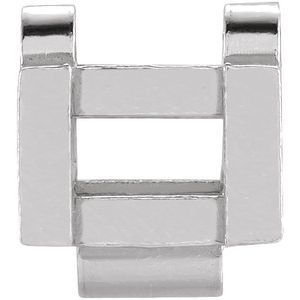 14K White 2.5 mm Round Bracelet Main Link