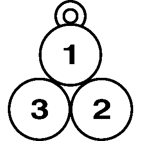 14K White 5/8 CTW Diamond Three-Stone 18" Necklace