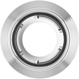 14K White 2.5 mm Round Slide Pendant