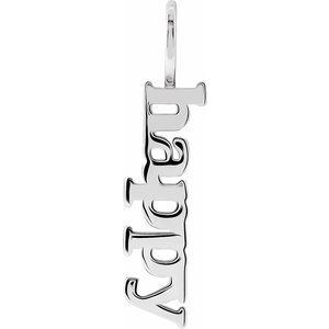 Sterling Silver Happy Charm/Pendant