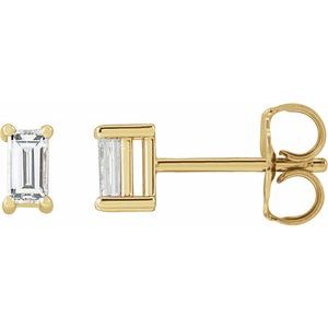 14K Yellow 1/5 CTW Lab-Grown Diamond Stud Earrings