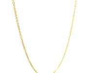 14k Yellow Gold Round Cable Link Chain 1.1mm