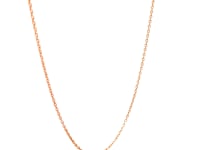 14k Pink Gold Oval Cable Link Chain 0.7mm