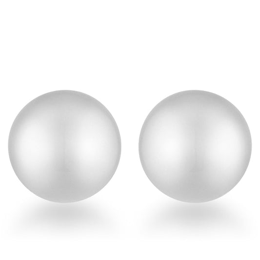 Julie Rhodium Sphere Stud Earrings
