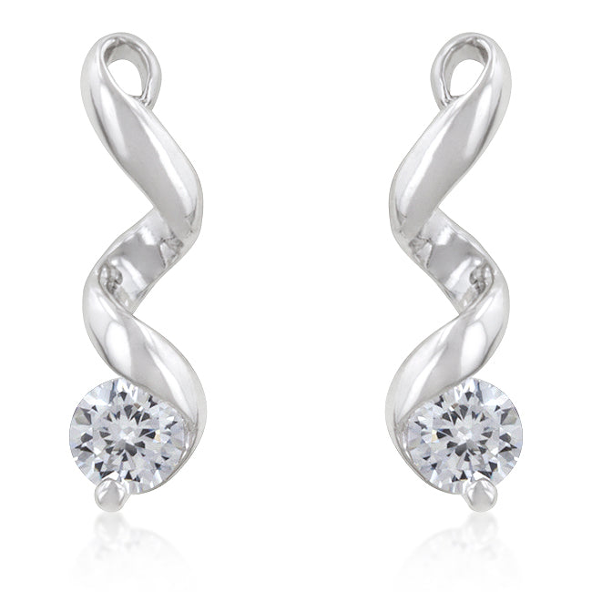 Solitaire Drop Earrings